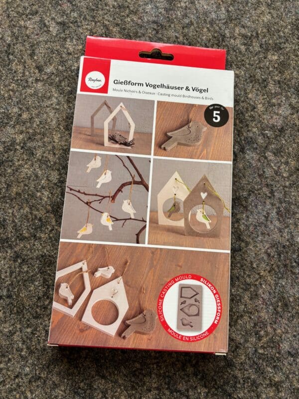 Gießform Vogelhäuser + Vögel
