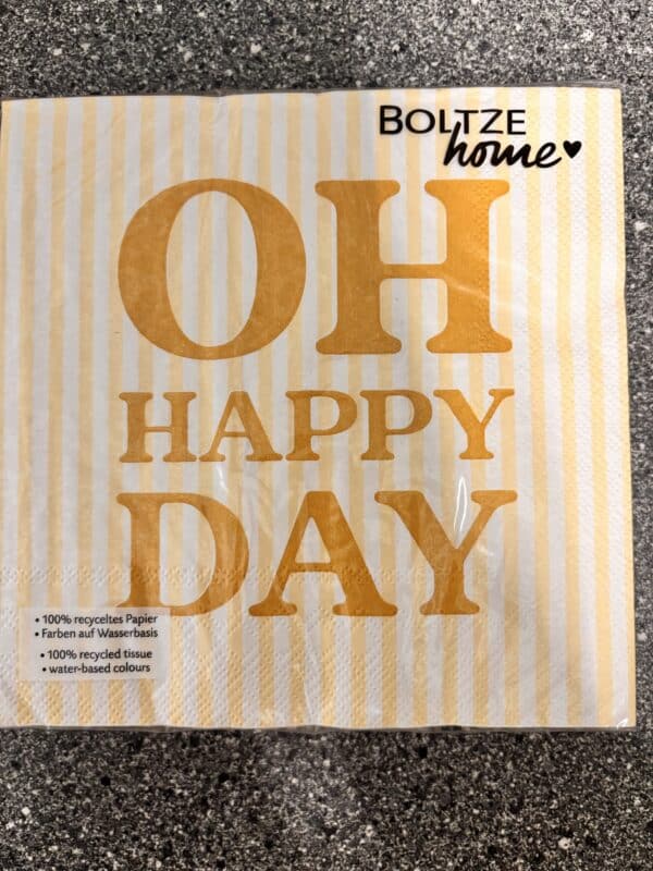 Serviette „oh happy day“