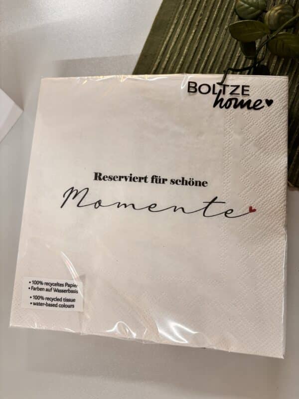 Serviette „Reserviert für schöne Momente“