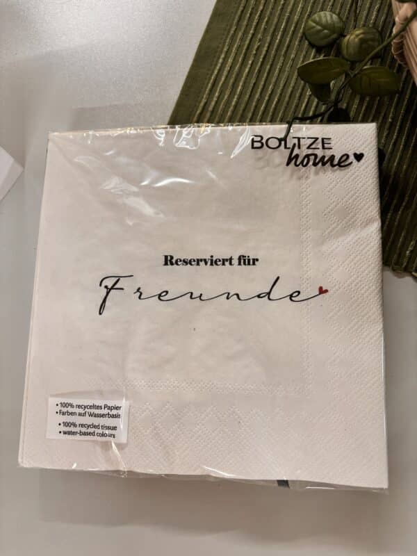 Serviette „Reserviert für Freunde“