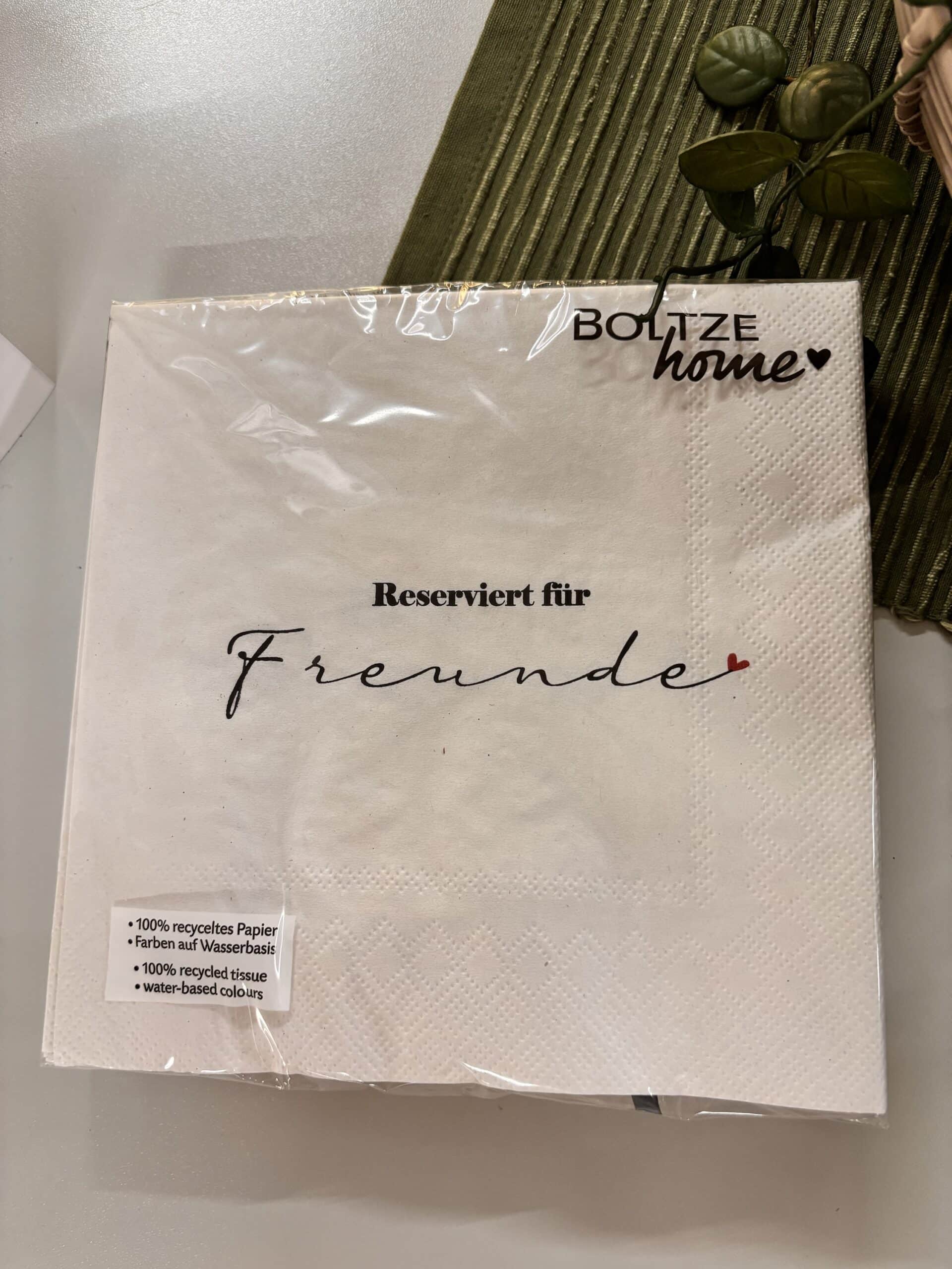 Serviette „Reserviert für Freunde“ – Bild 1