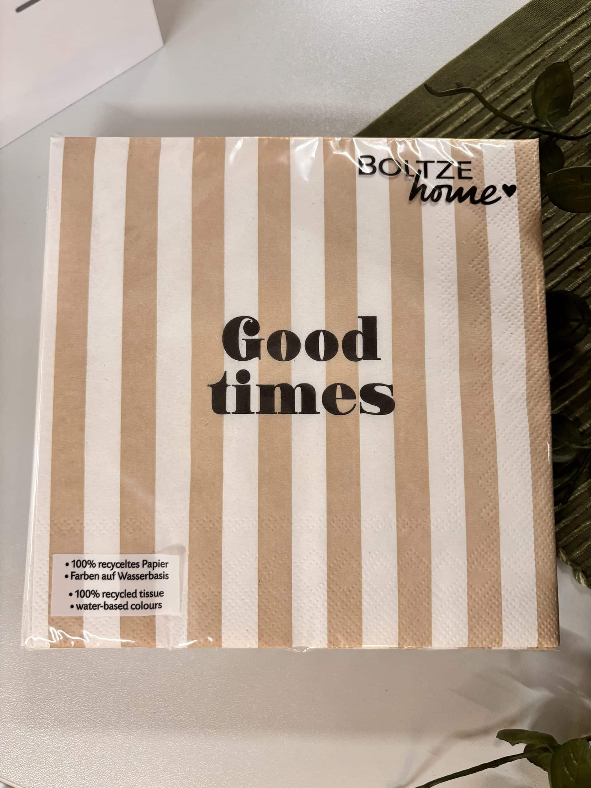 Serviette „good times“ – Bild 1