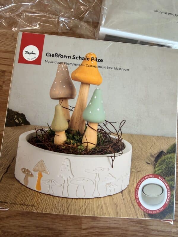 Gießform Schale Pilze